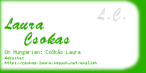 laura csokas business card