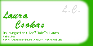 laura csokas business card